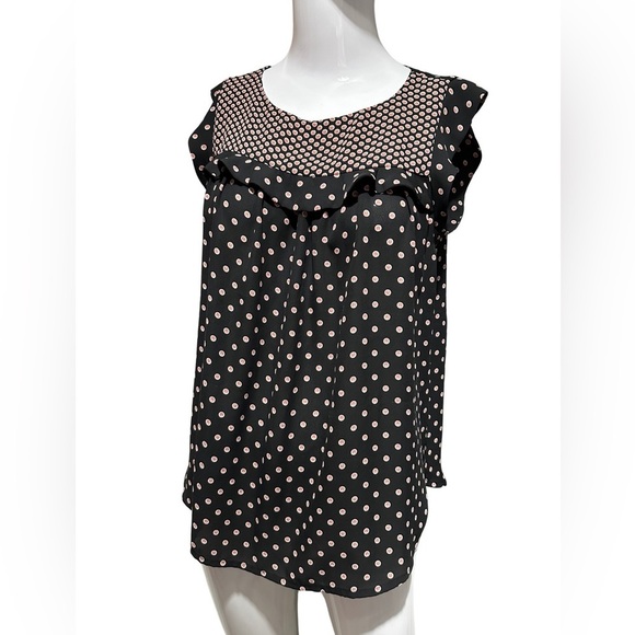 LOFT Tops - The Loft Shirt Short Sleeve Dots